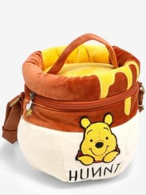 Winnie the Pooh Plush 'Hunny' Honey Pot Bag - Yellow, Brown, Cream Bag / Pouch